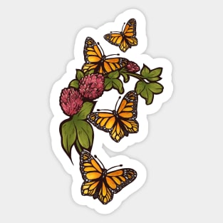 Monarch Butterfly Sticker